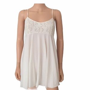 Vintage Victoria Secret gold label empire lace slip dress